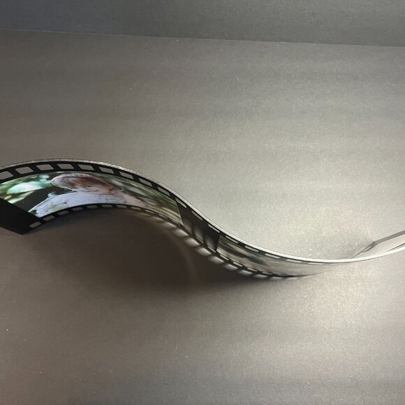 NIB Black Glass Double Photo Frame Curved Film Strip Picture Holder 7 x 16.25" - Picture 5 of 7